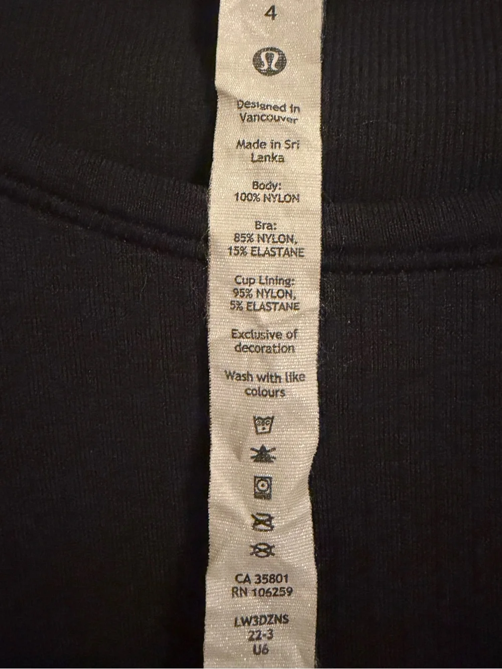 Lulu Lemon Compression Cropped Ribbed Top
